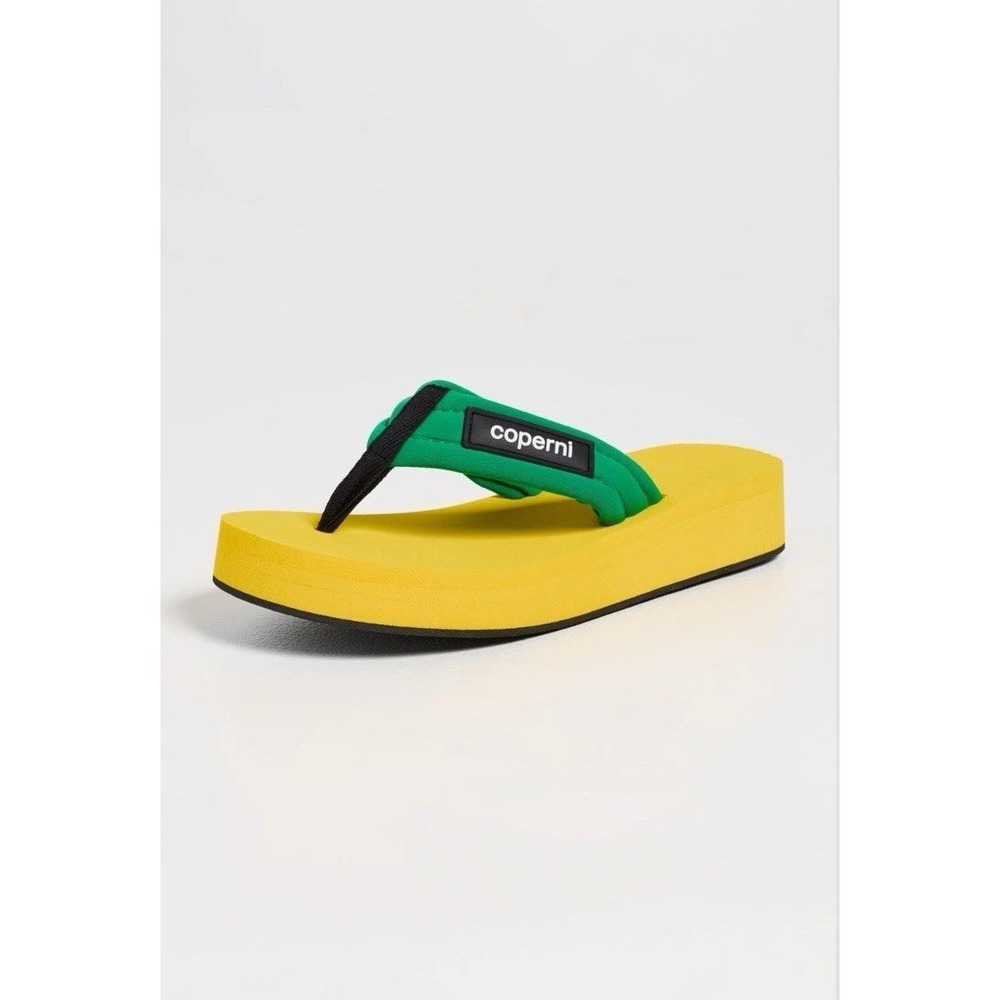 coperni sandals foam flip flops yellow green Size 8 38